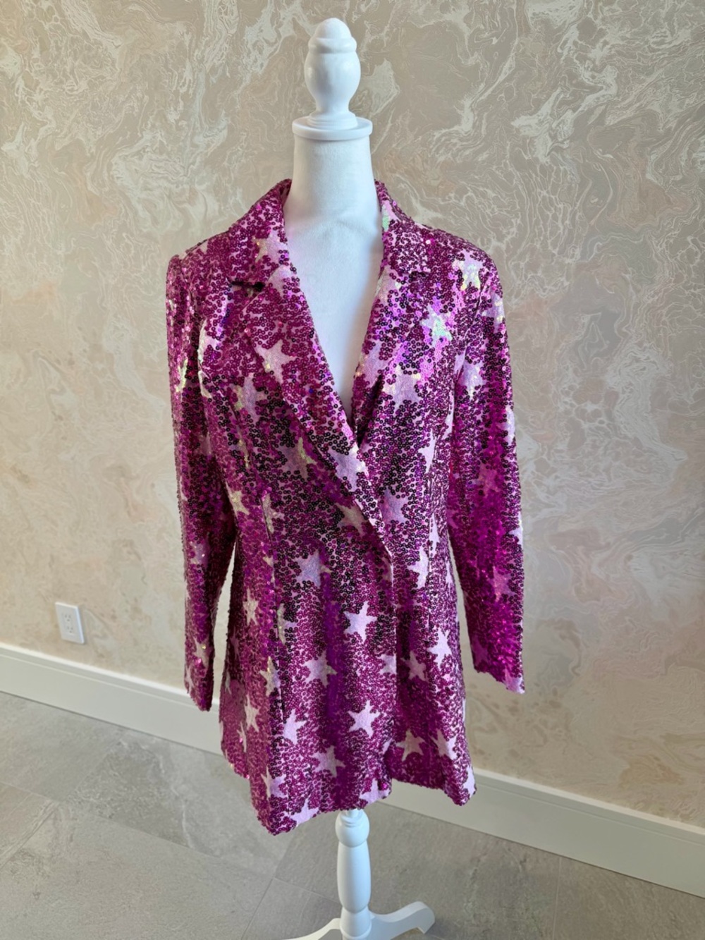 Buddy Love Pink Riley Sequin Blazer Dress- NWT size small